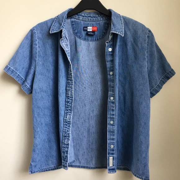 Vintage Denim Crop Top - Picture 2 of 4